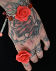 Rose-rannekoru-sormus setti
