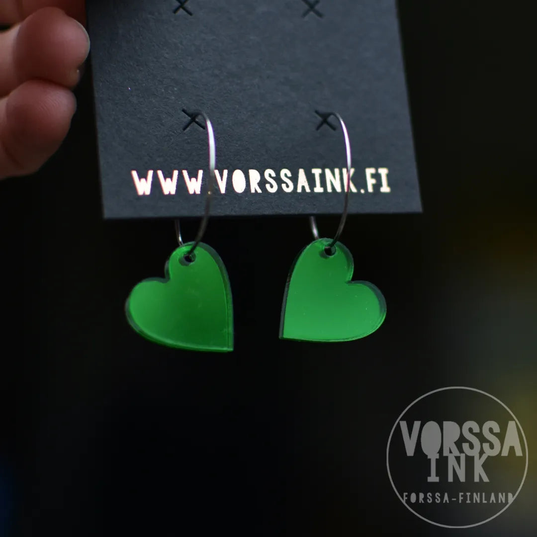 Sydän korvakorut| Vorssa Ink