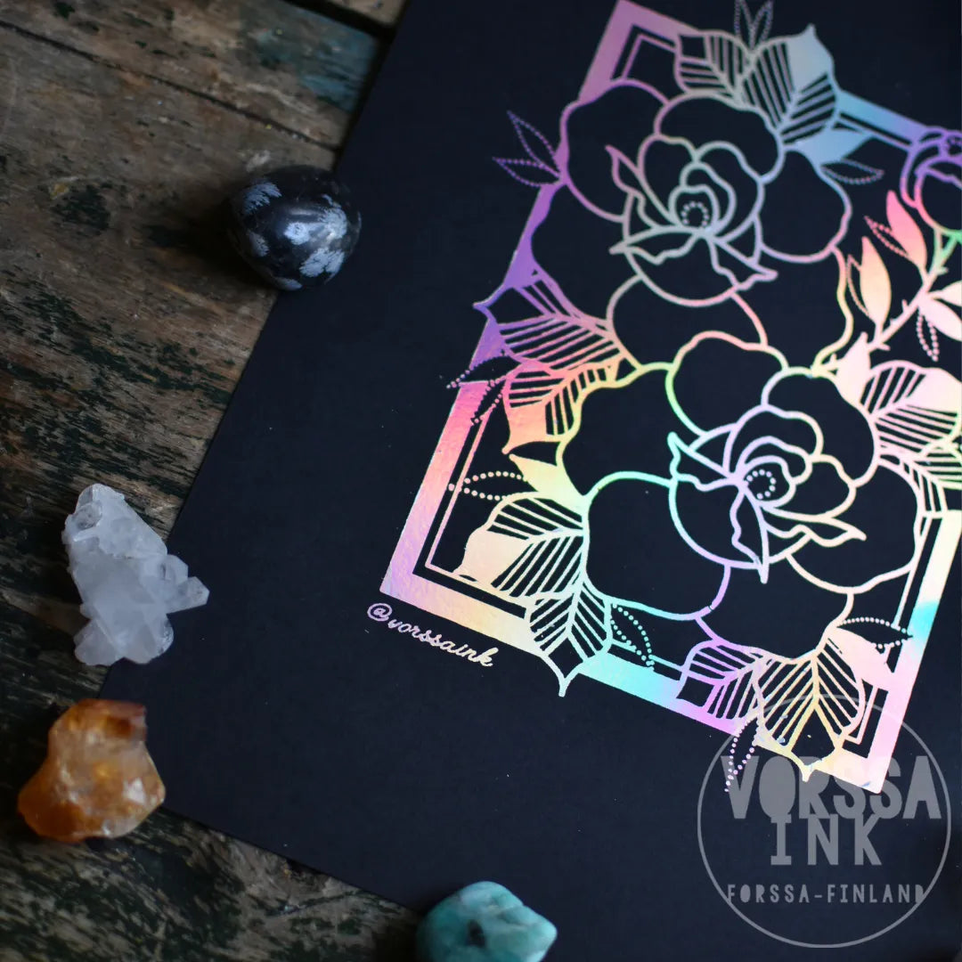Ruusu printti | Vorssa Ink